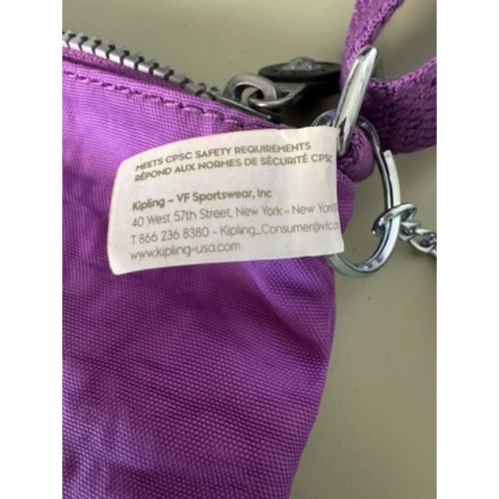 Kipling PURPLE GARDEN AC7427 Keiko Crossbody Bag NEW Travel Lightweight 90's Y2K - Picture 12 of 14